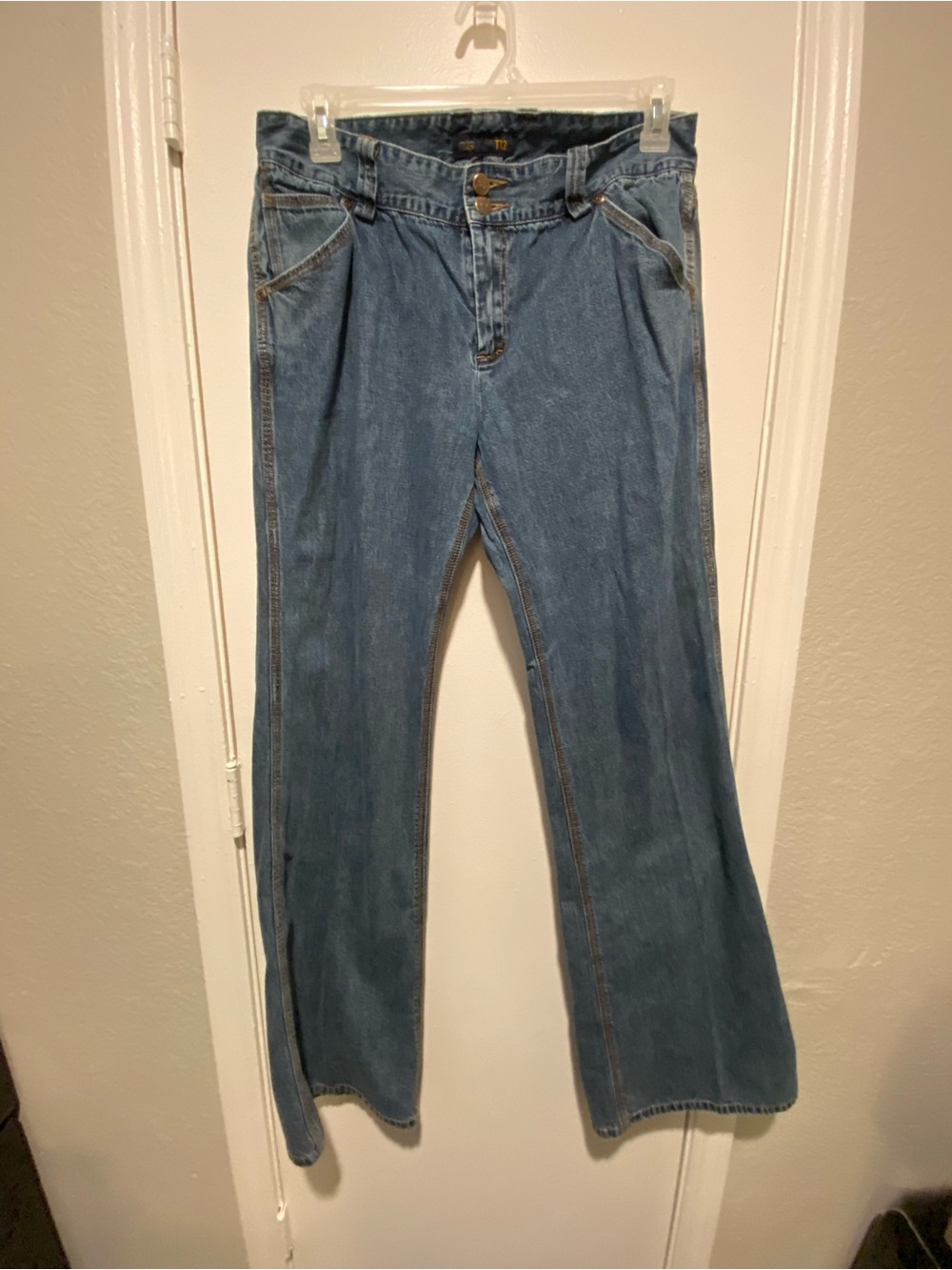 J. Crew Tall Medium Blue Flare Jeans